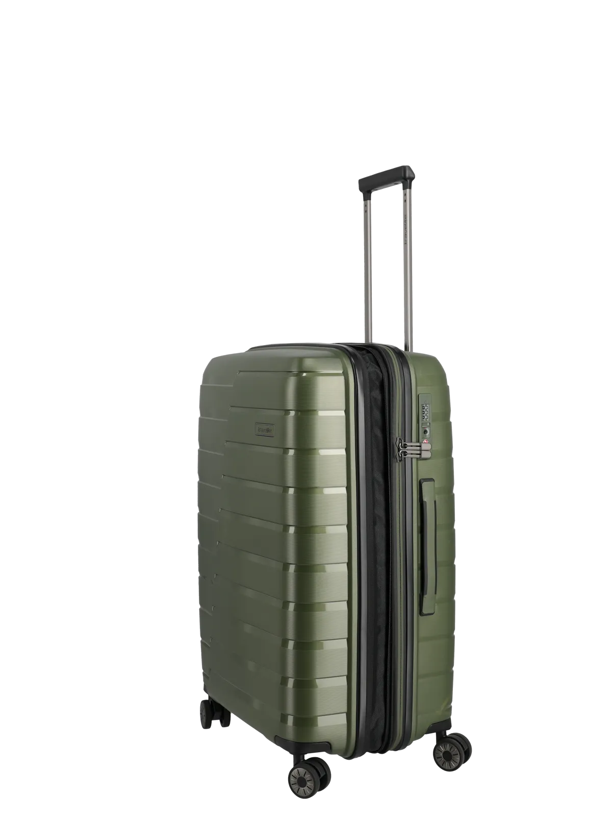 Valigia rigida Travelite Air Base M espandibile con TSA e ruote doppie Verde TU | Giò Fashion