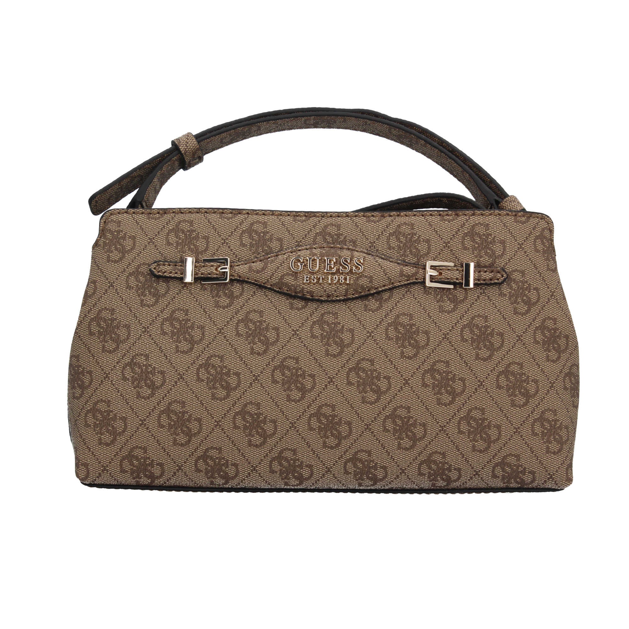 Borsa a spalla Guess con logo e tracolla regolabile BEIGE LOGO TU | Giò Fashion