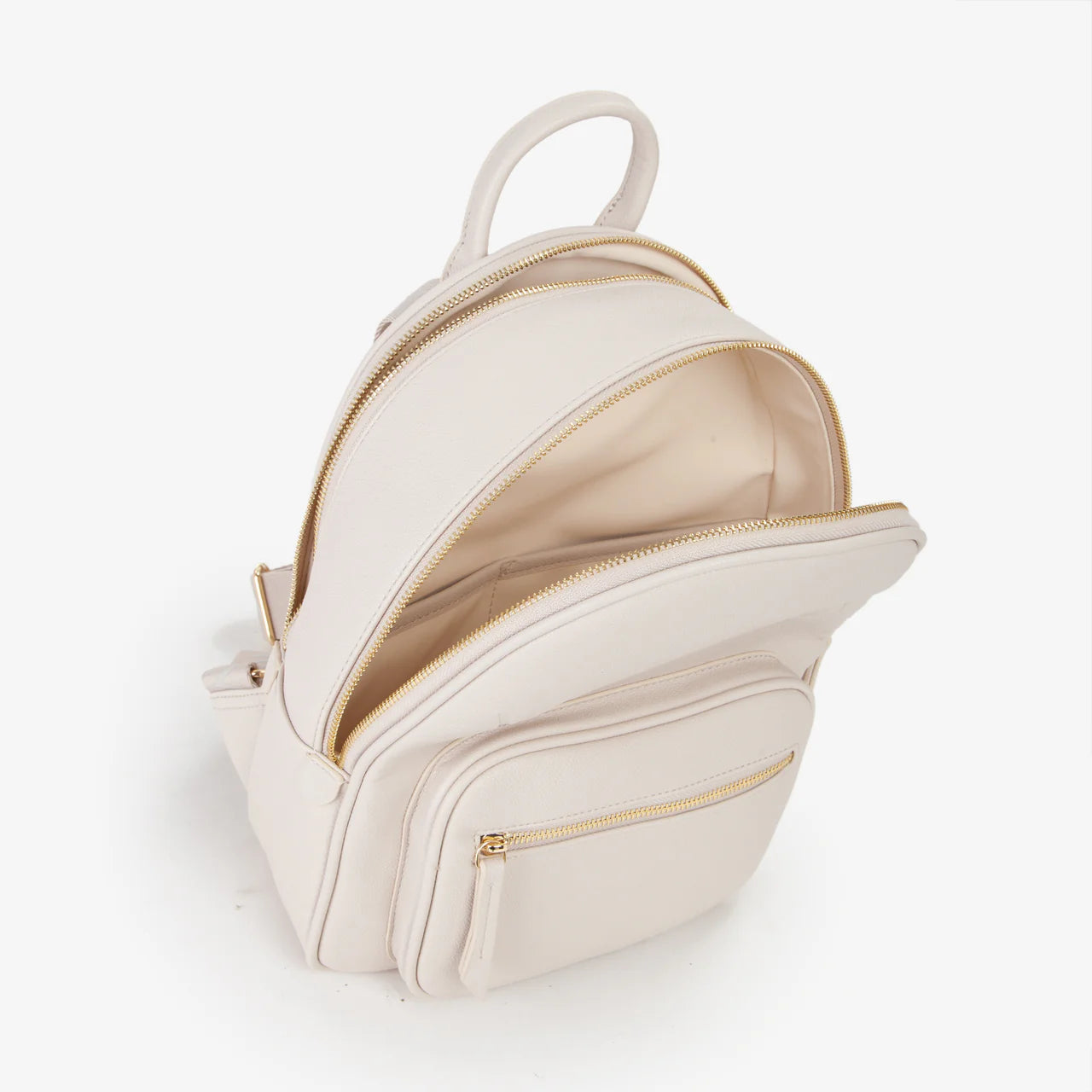 Valentino zaino donna con tasche multiple e chiusura zip Avorio TU | Giò Fashion