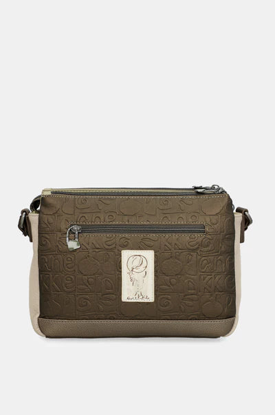 Borsa tracolla donna Anekke con zip e tracolla regolabile Marrone TU | Giò Fashion