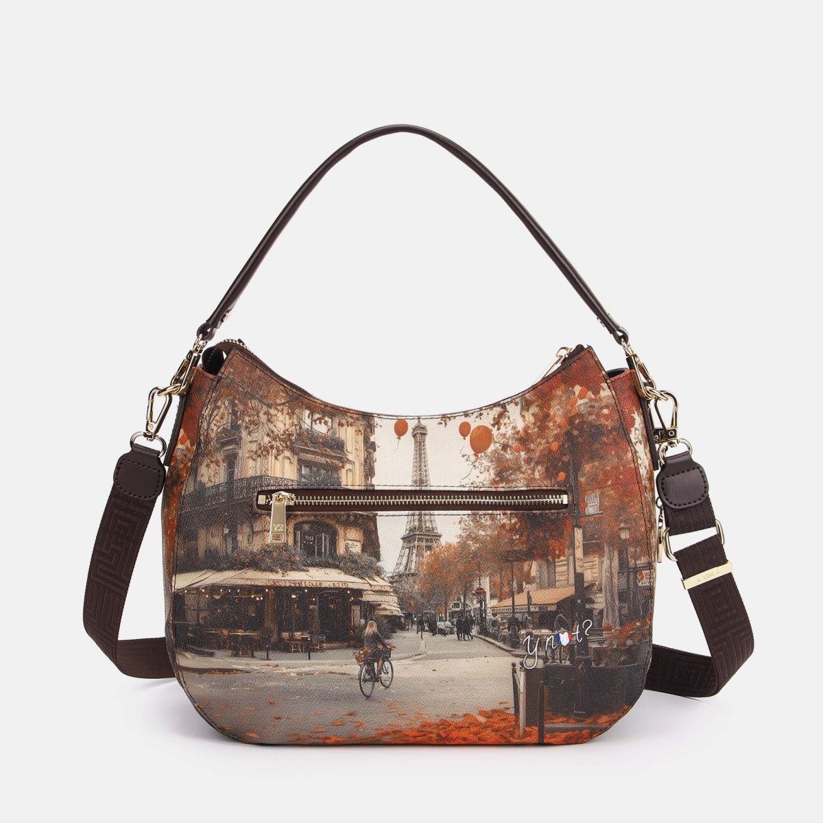 Ynot? Yes Bag Hobo Bag Donna con Tracolla