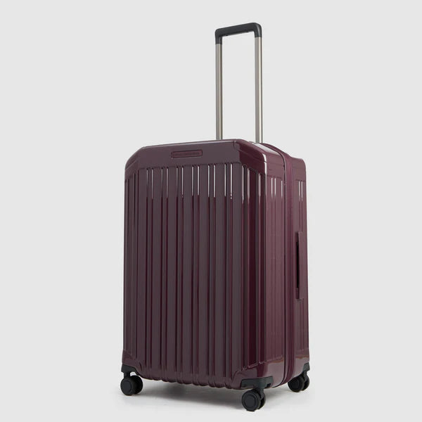 Trolley medio Piquadro rigido con 4 ruote e chiusura TSA BORDEAUX TU | Giò Fashion