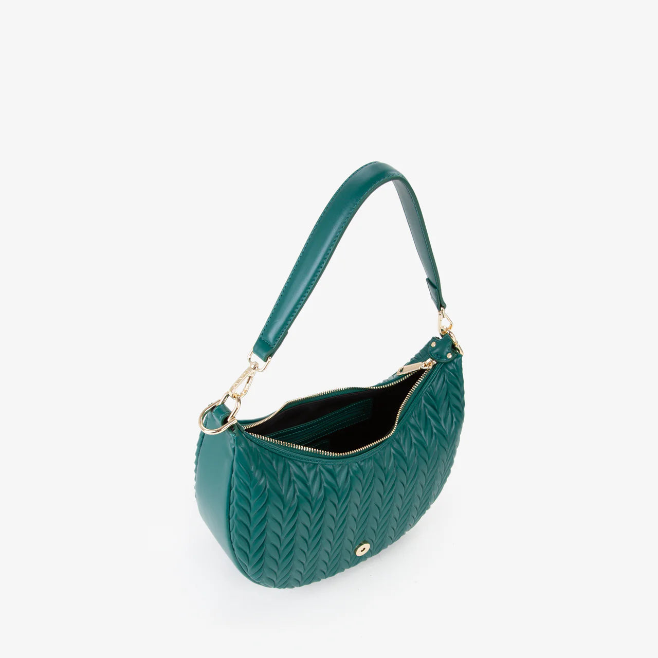 Valentino borsa hobo donna trapuntata con logo Verde TU | Giò Fashion