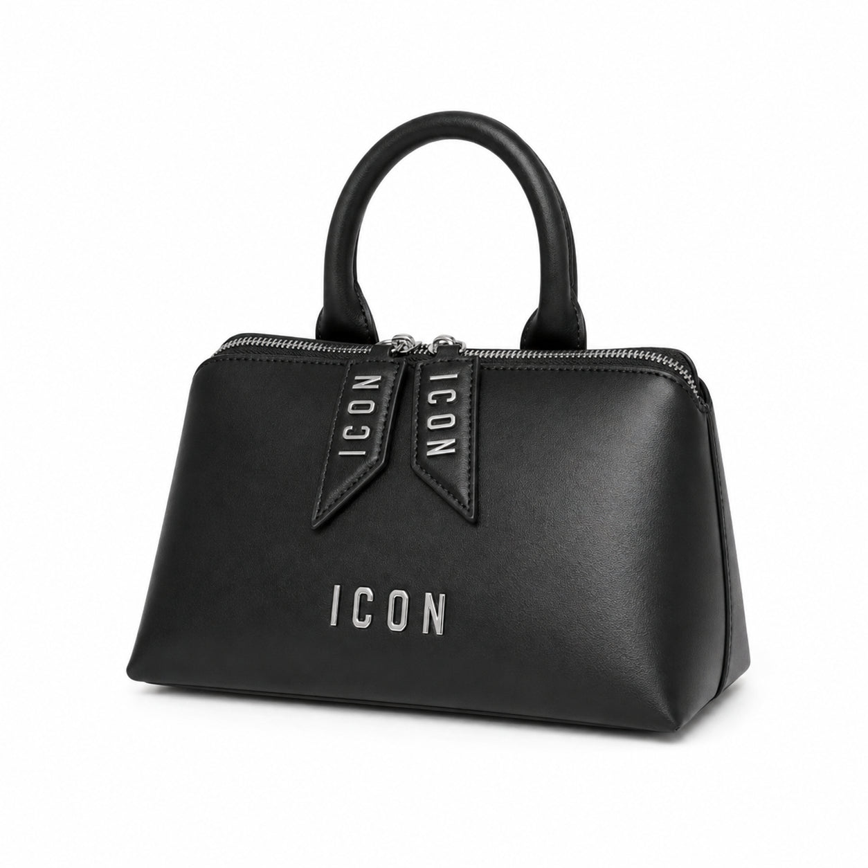 Borsa Icon Donna Media a Mano con Doppia Zip