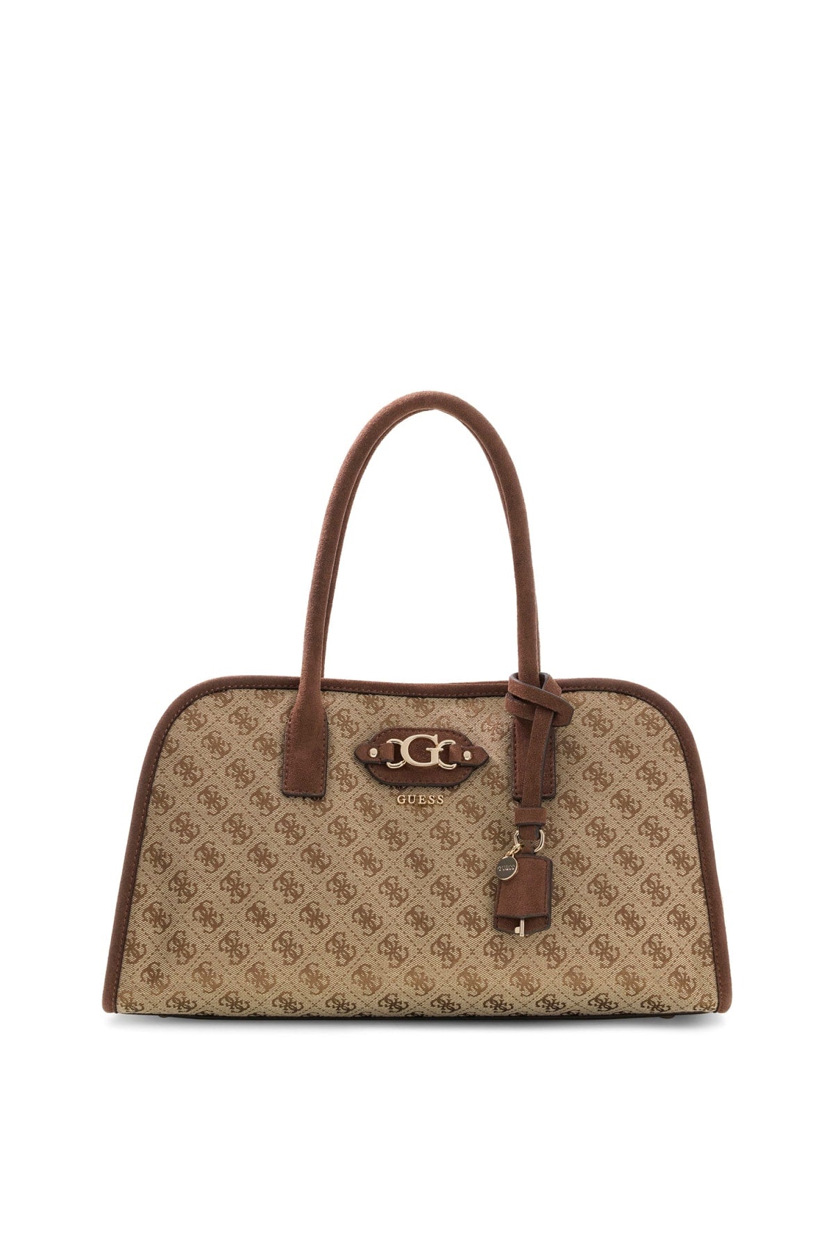 Borsa a Mano Donna Guess con Doppio Manico e Chiusura Zip