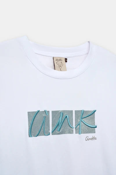 T shirt donna Anekke manica corta con logo grafico frontale Bianco S/M | Giò Fashion
