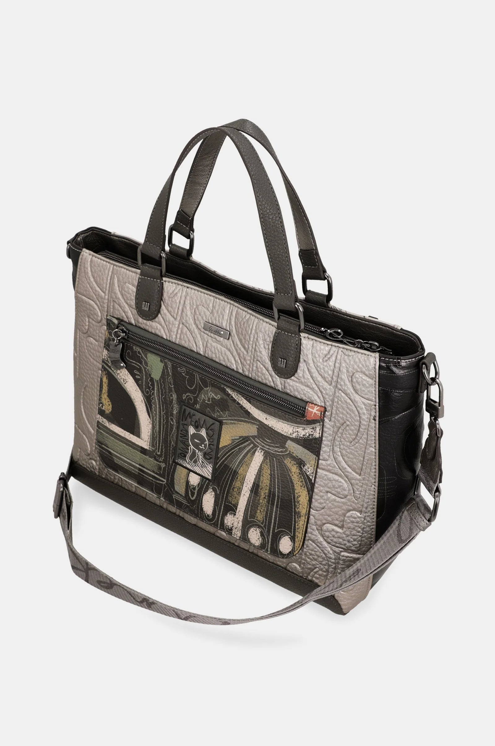 Borsa Quadrata Donna Anekke con Manici e Tracolla
