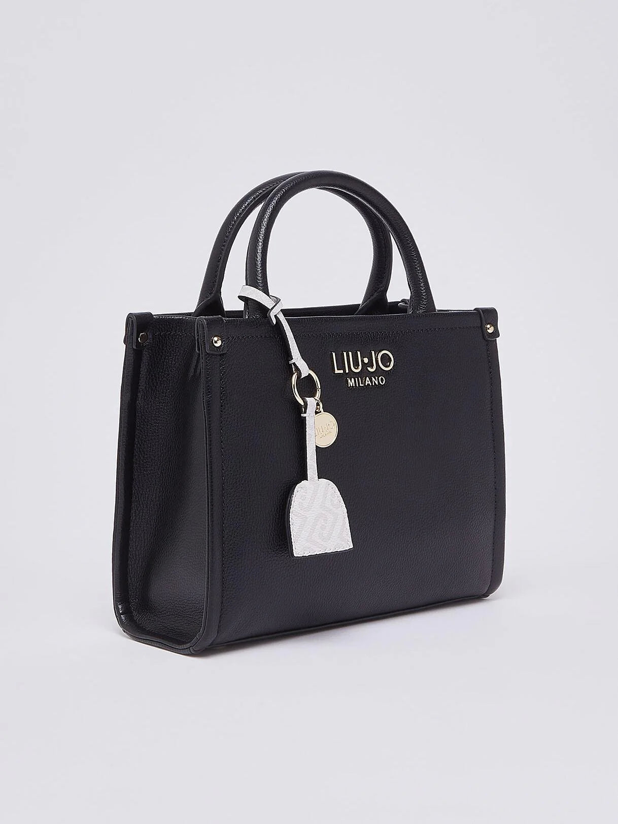 Borsa a mano Liu Jo da donna elegante con doppio manico e charm logato