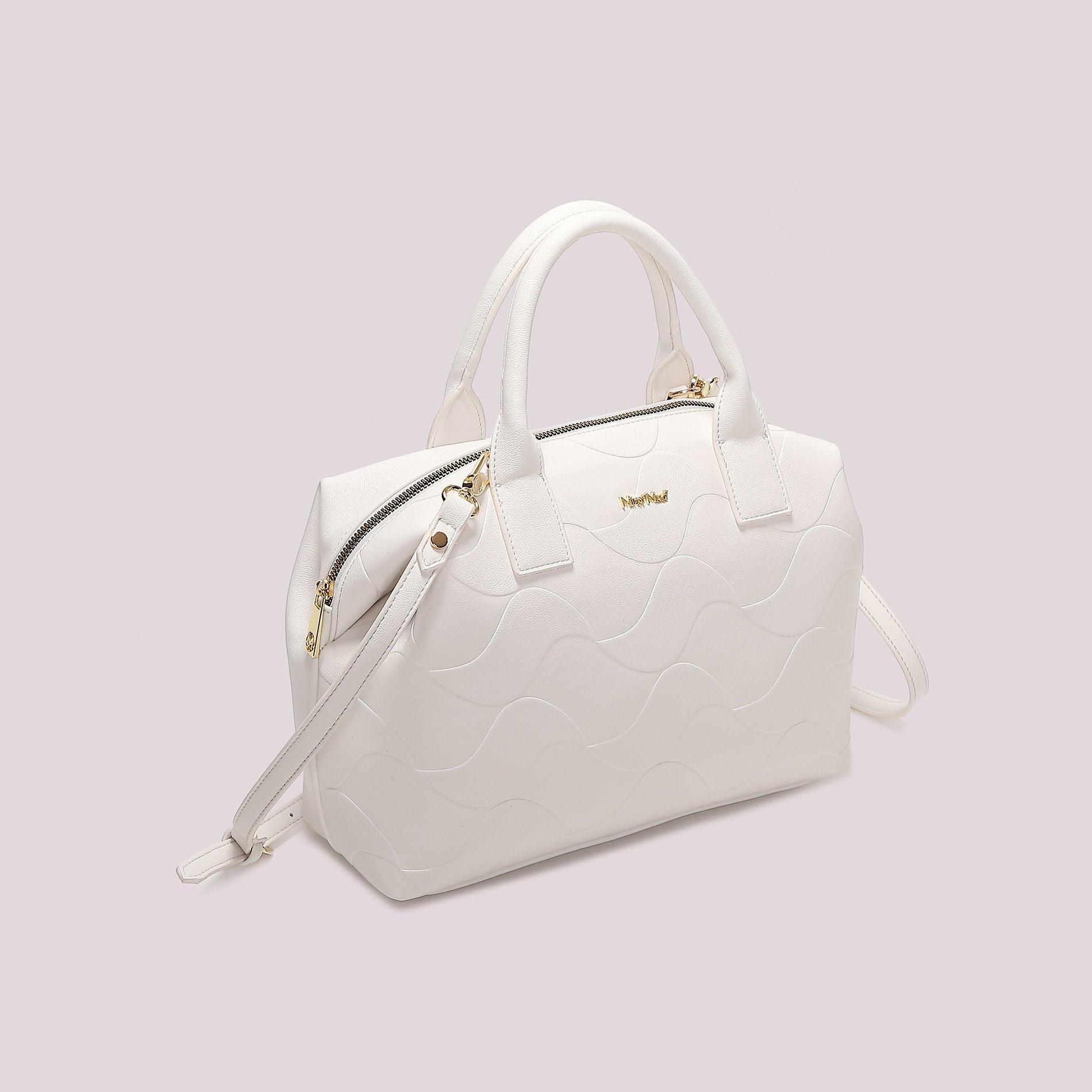 Borsa a mano donna Mimi Mua con tracolla e motivo trapuntato stile elegante Bianco TU | Giò Fashion