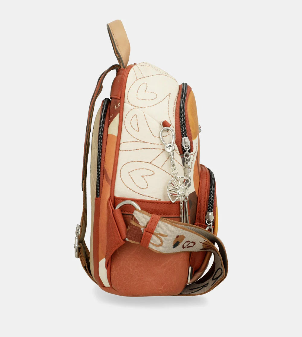 Zaino antifurto Anekke Alma con spallacci regolabili Arancione TU | Giò Fashion