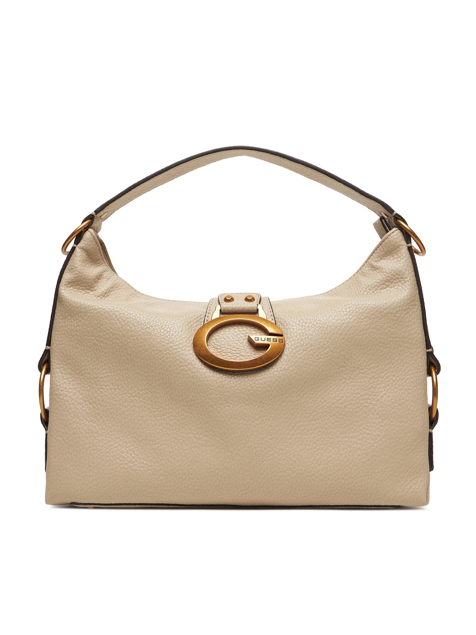 Borsa a spalla Guess in pelle sintetica con fibbia logo Bianco TU | Giò Fashion