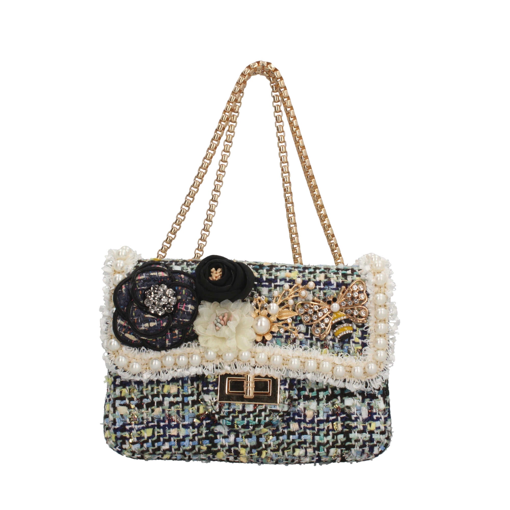 Borsa a tracolla Made in Italy BLU TU | Giò Fashion