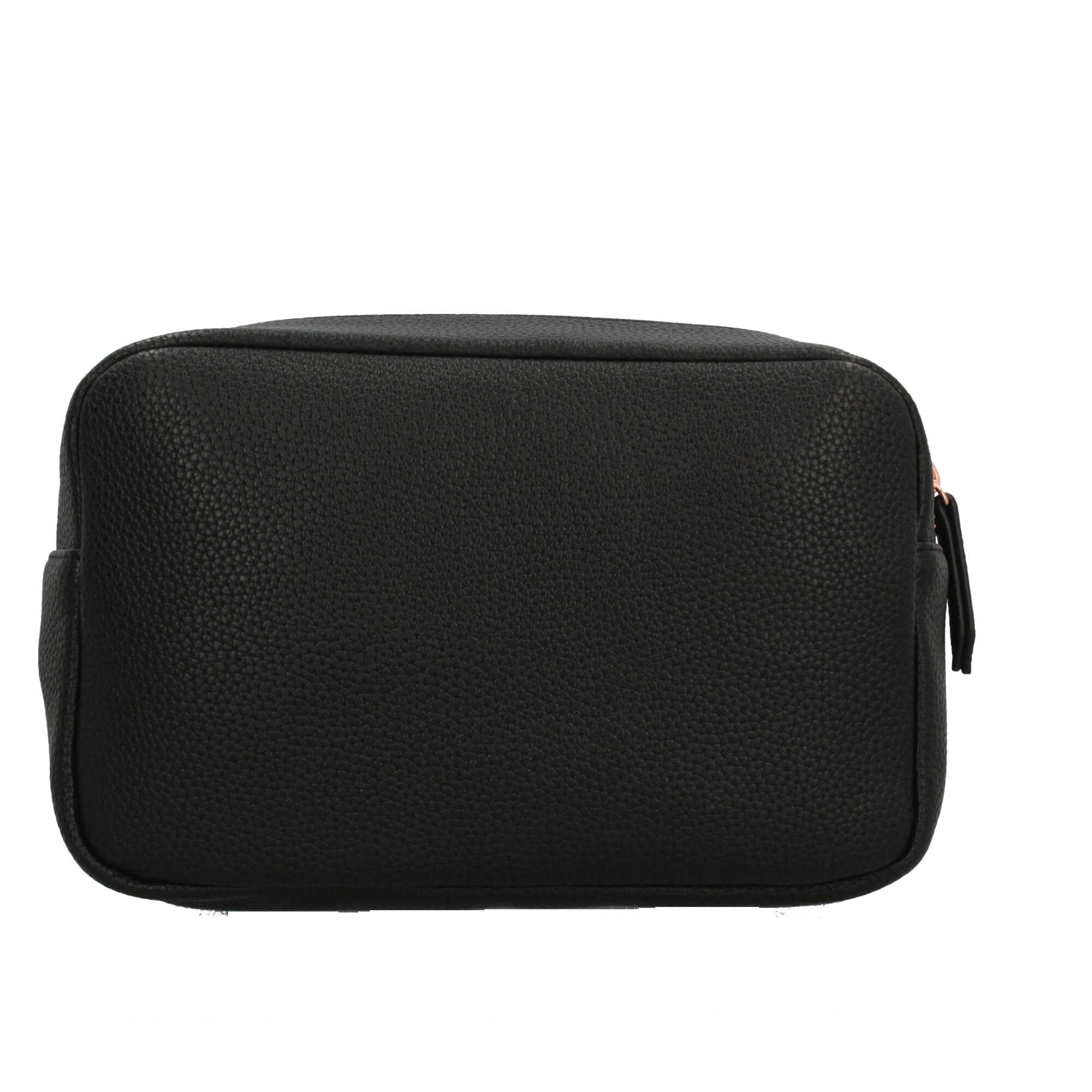 Beauty Case Mario Valentino Nero in Ecopelle con Logo Frontale