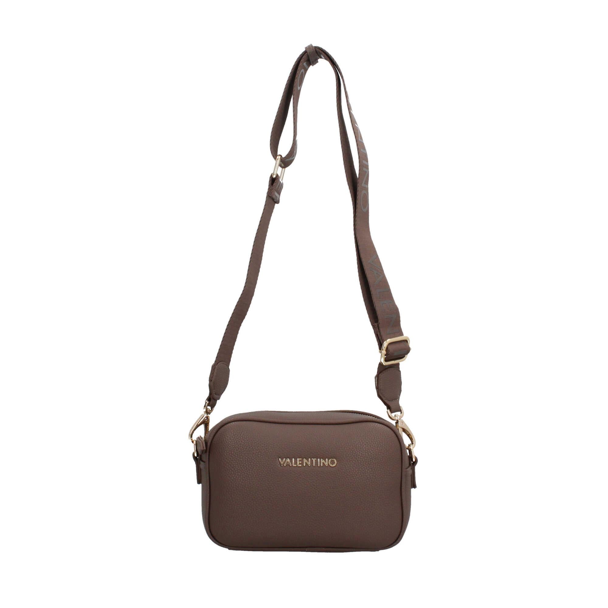 Borsa a tracolla Valentino con logo frontale e design compatto TAUPE TU | Giò Fashion