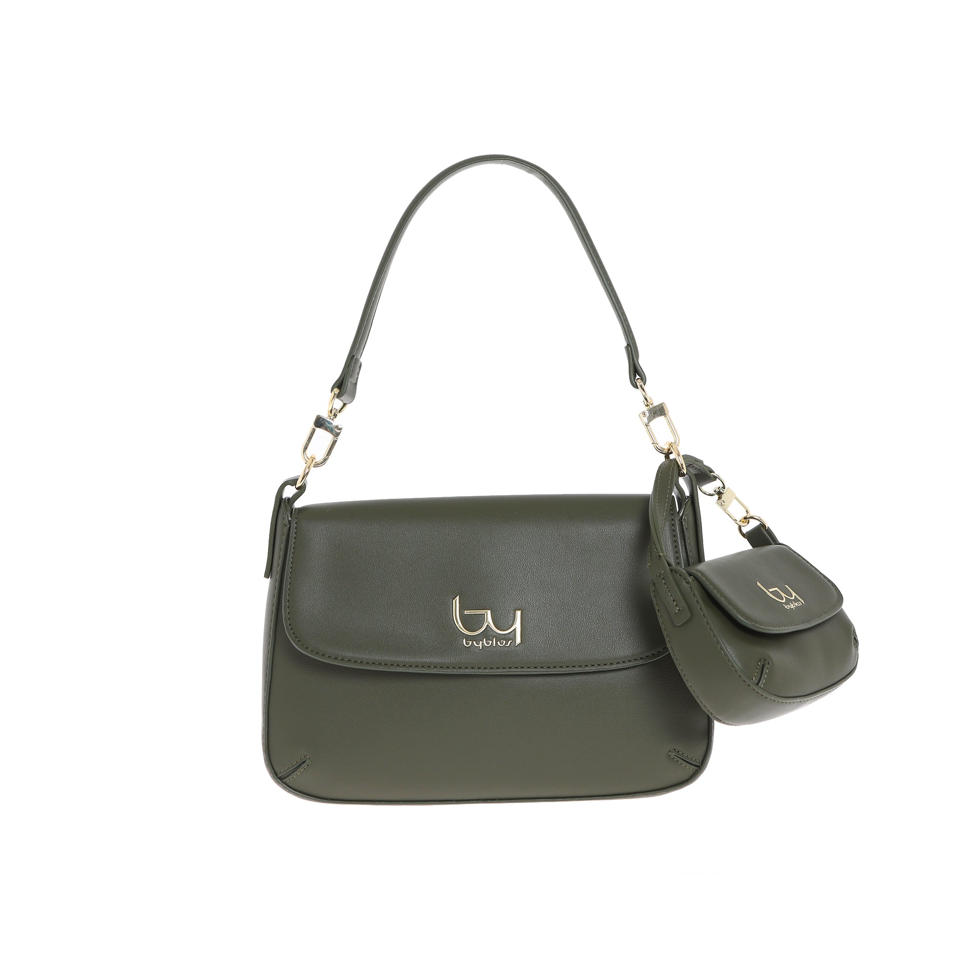 Borsa a spalla By Byblos con mini pochette abbinata VERDE TU | Giò Fashion