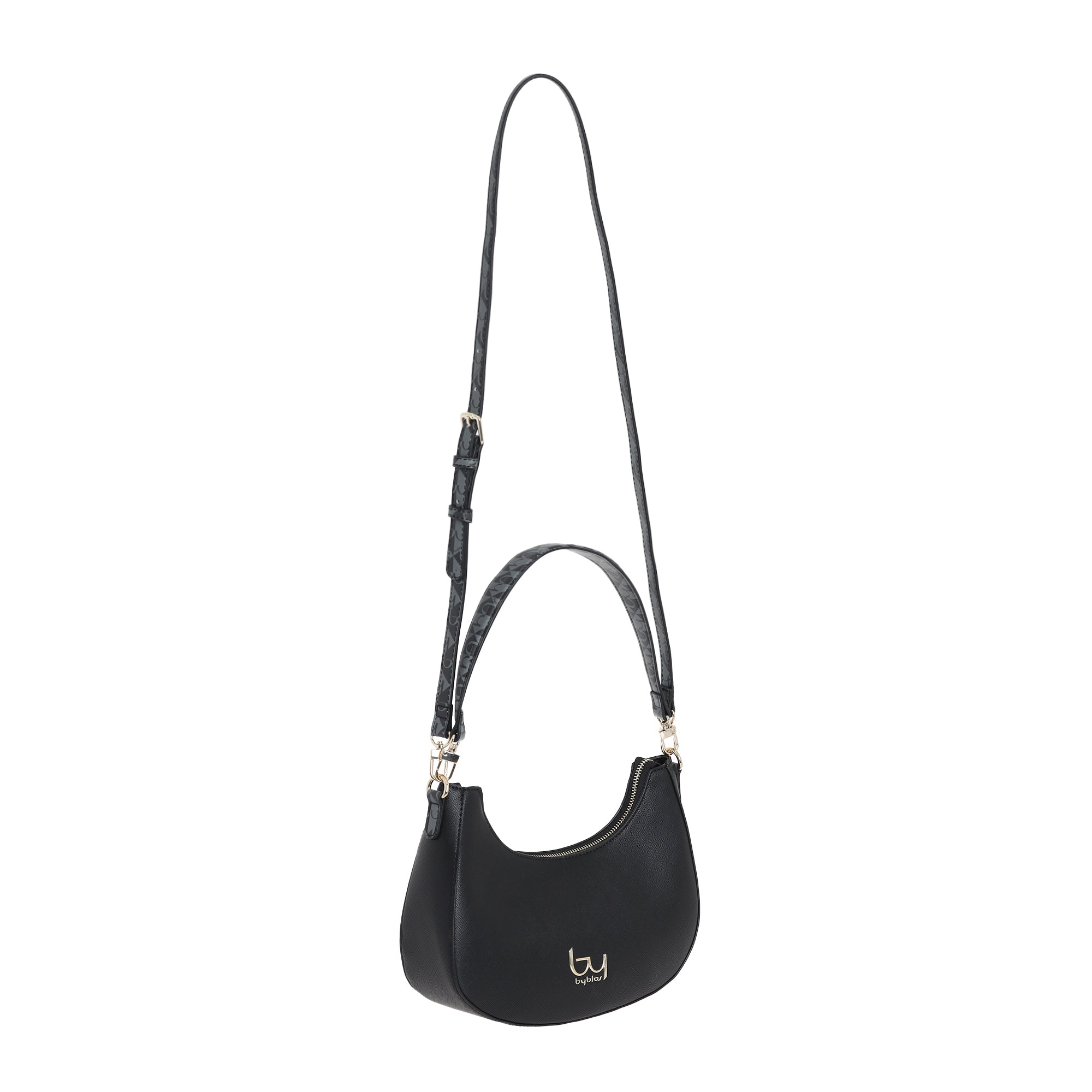 Borsa a spalla Byblos donna compatta con tracolla removibile e design moderno Nero TU | Giò Fashion