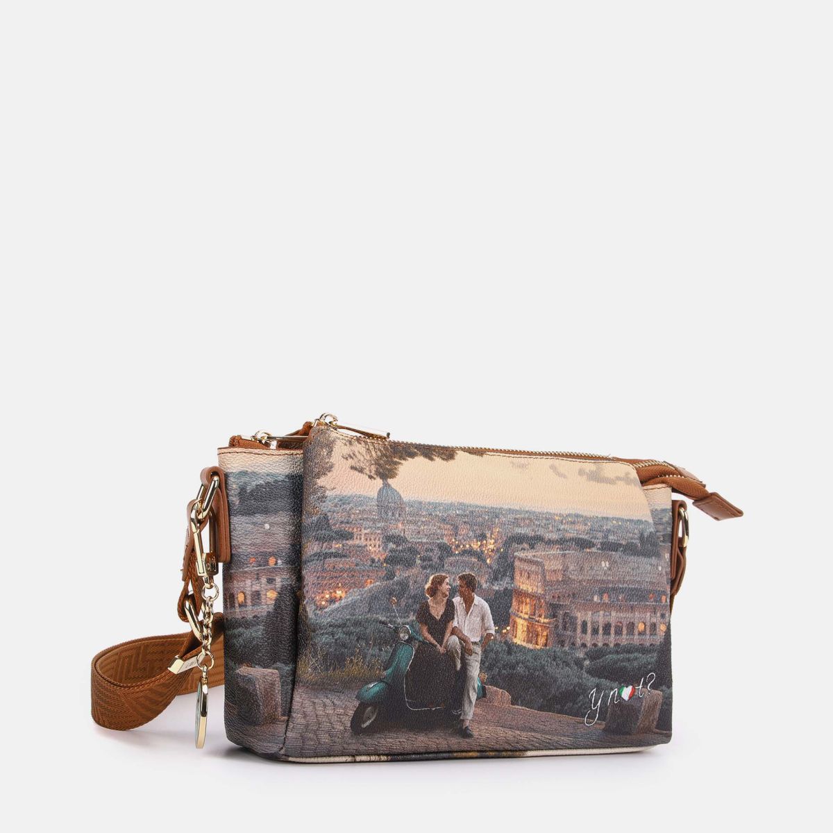 Ynot? Yes Bag Borsa a Spalla Donna con 3 Scomparti