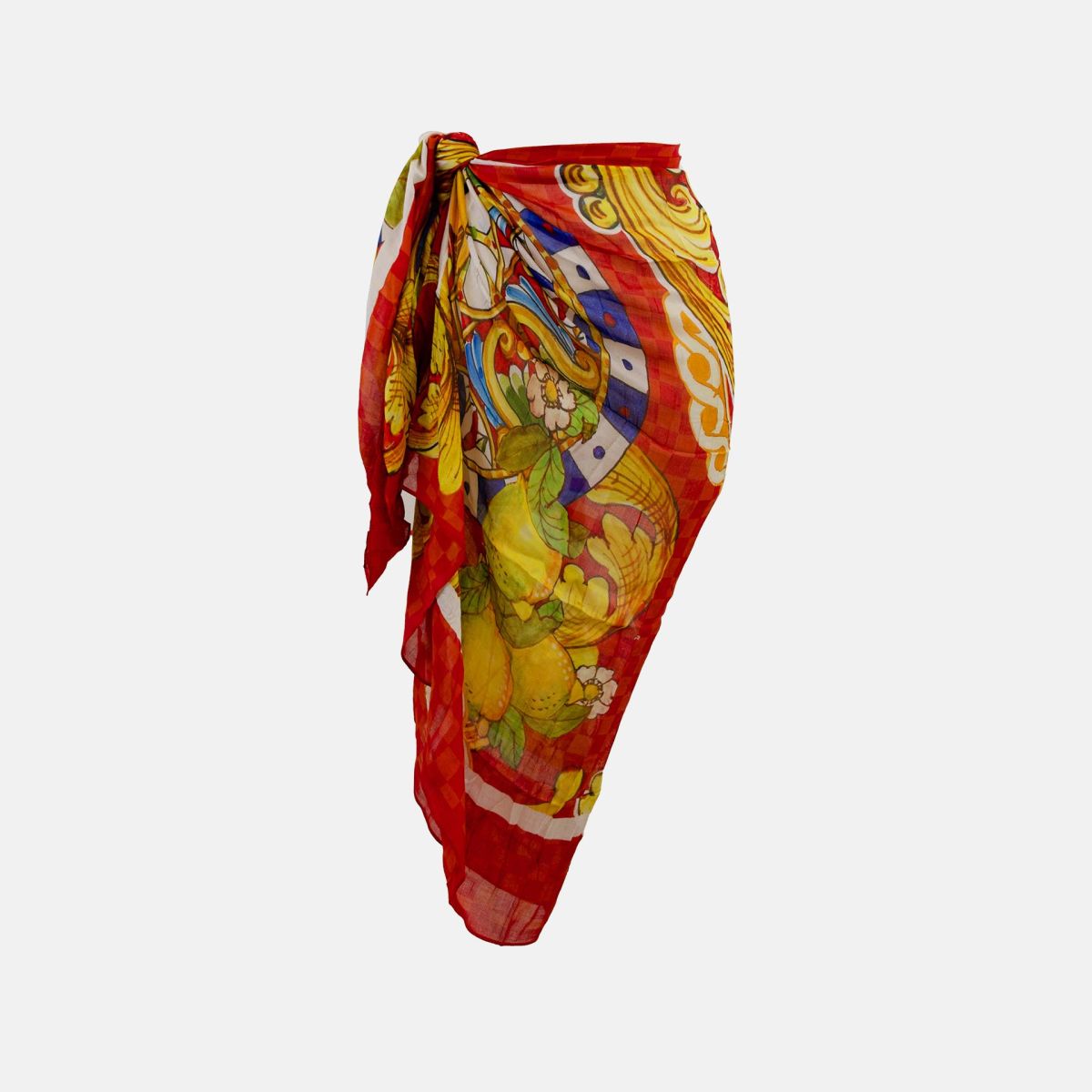 Pareo estivo donna Y Not elegante Rosso TU | Giò Fashion