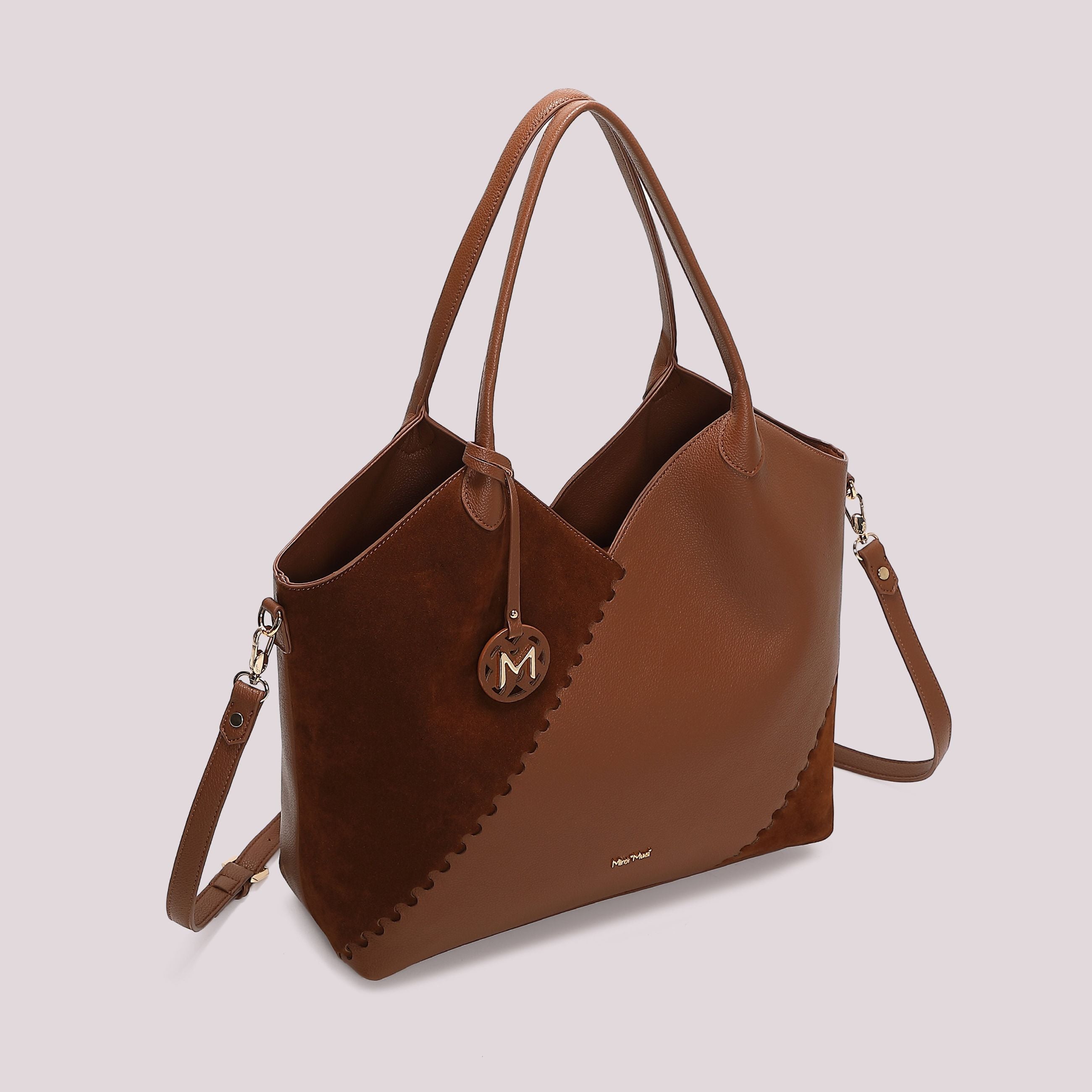 Borsa Shopping Donna Mimi Mua con Patch Diagonale