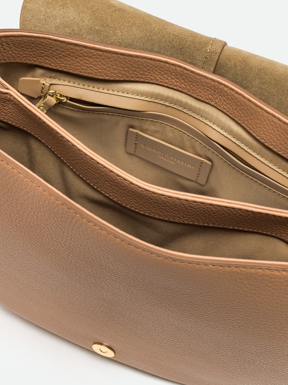 Borsa a spalla Gianni Chiarini Helena Round in pelle con doppia portabilità