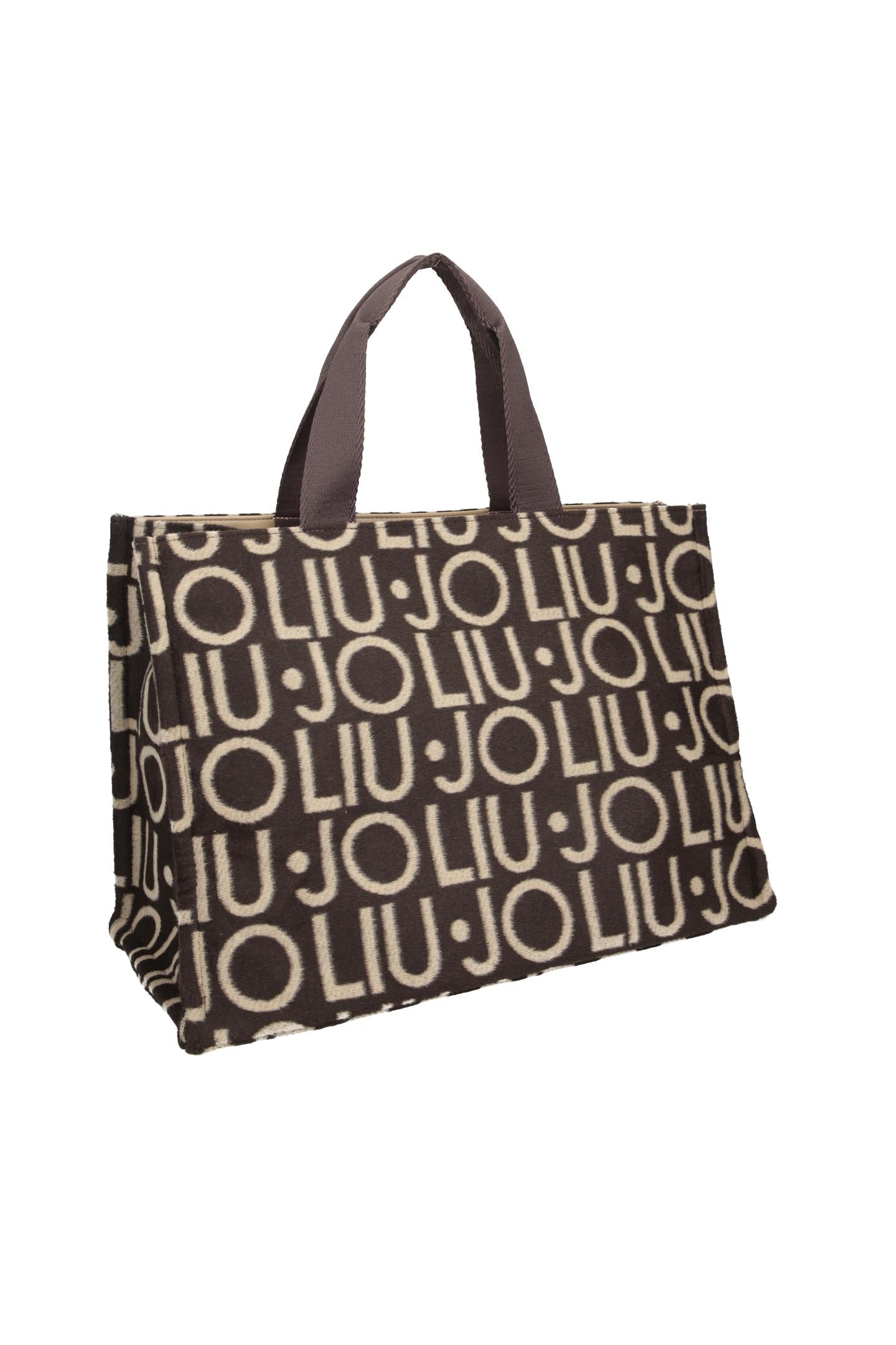Liu Jo Tote Bag Grande Donna Jacquard con Logo e Tracolla