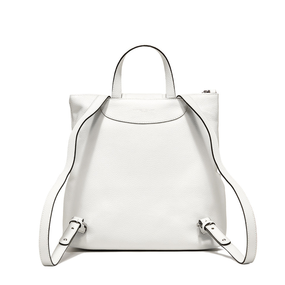 Zaino Gianni Chiarini Giada in pelle con zip frontale Beige TU | Giò Fashion