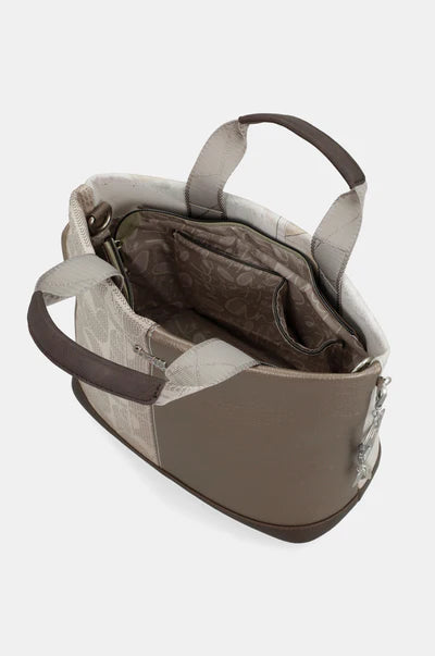 Borsa a mano donna Anekke grande con tracolla regolabile e zip