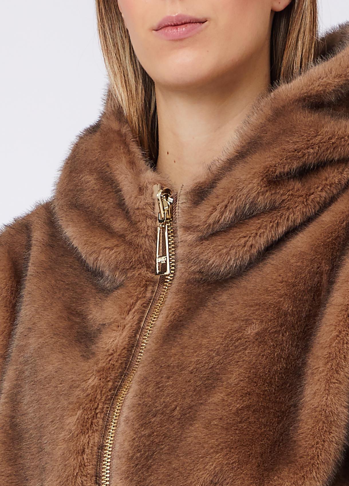 Liu Jo Giubbotto Donna Reversibile in Teddy con Zip