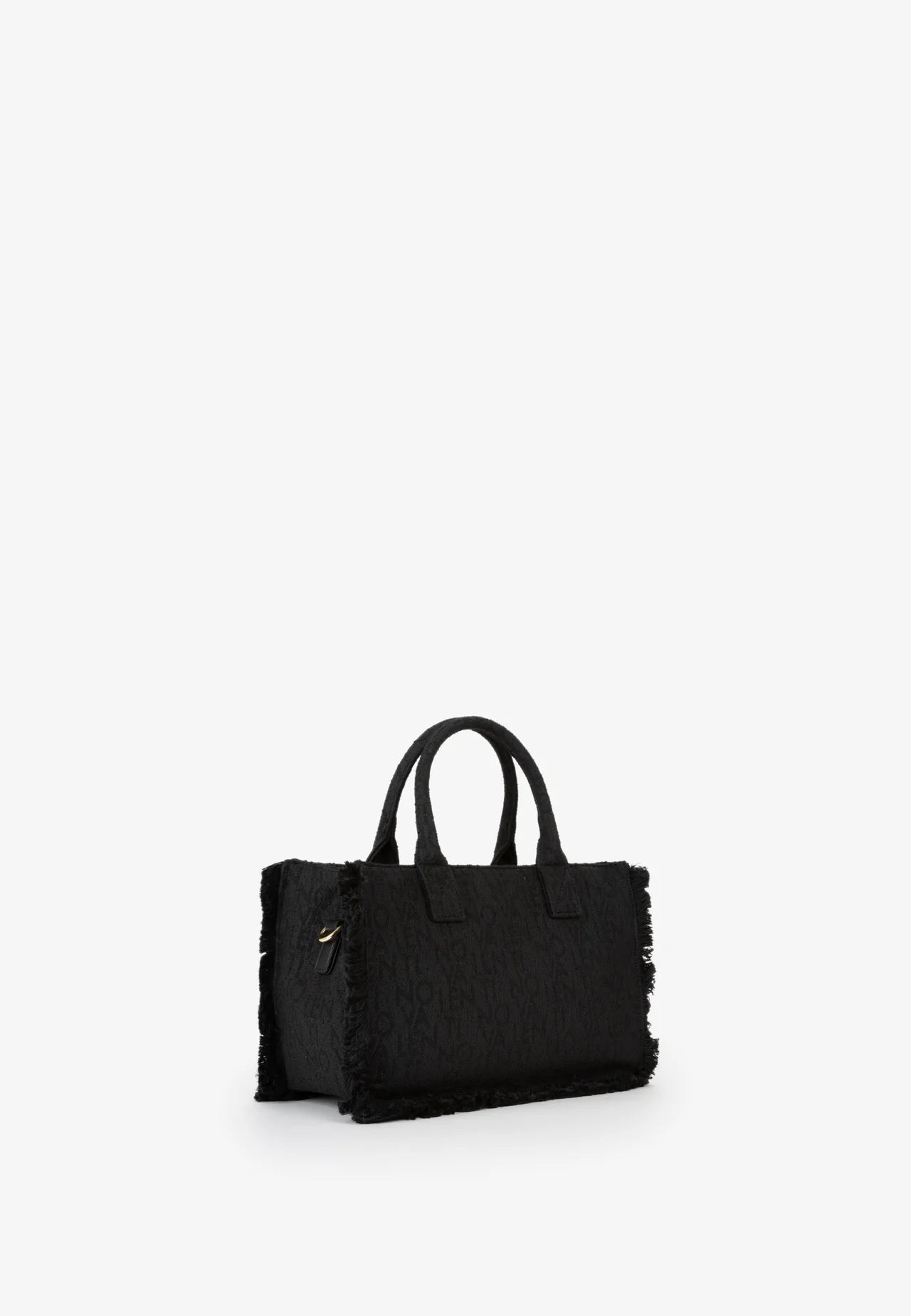 Borsa Shopping Valentino Shyla Nera con Tracolla Logo Jacquard