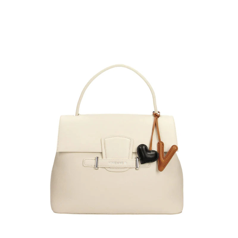 Borsa Vivienne D donna a mano con tracolla design elegante strutturato Bianco TU | Giò Fashion