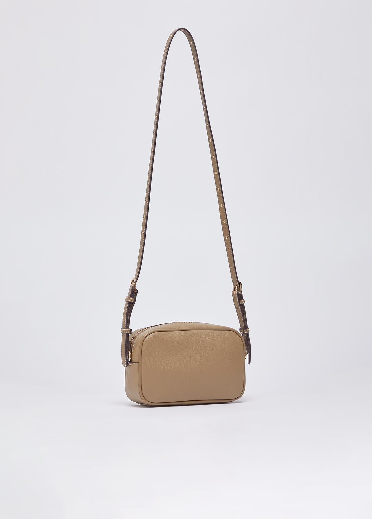 Borsa Tracolla Liu Jo Milano con Logo Frontale e Chiusura Zip Mud TU | Giò Fashion