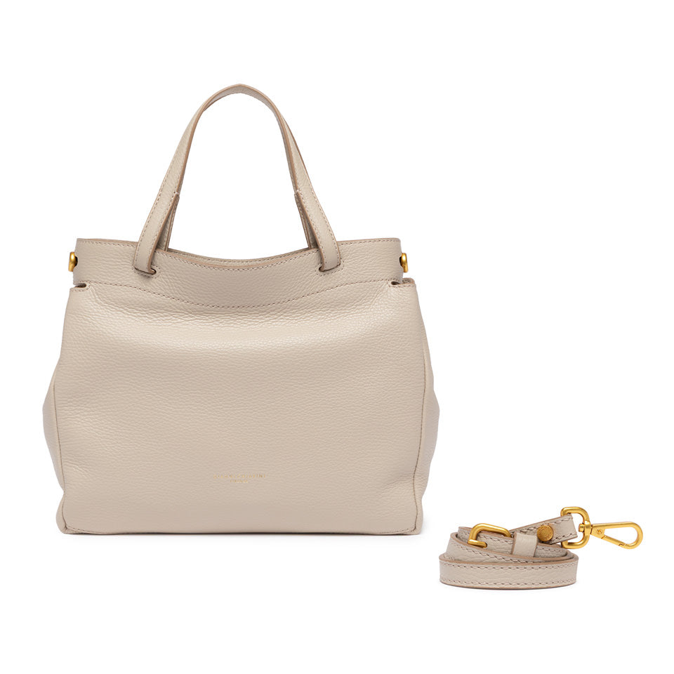 Borsa a mano Gianni Chiarini Ottavia in pelle con doppia portabilità Beige TU | Giò Fashion
