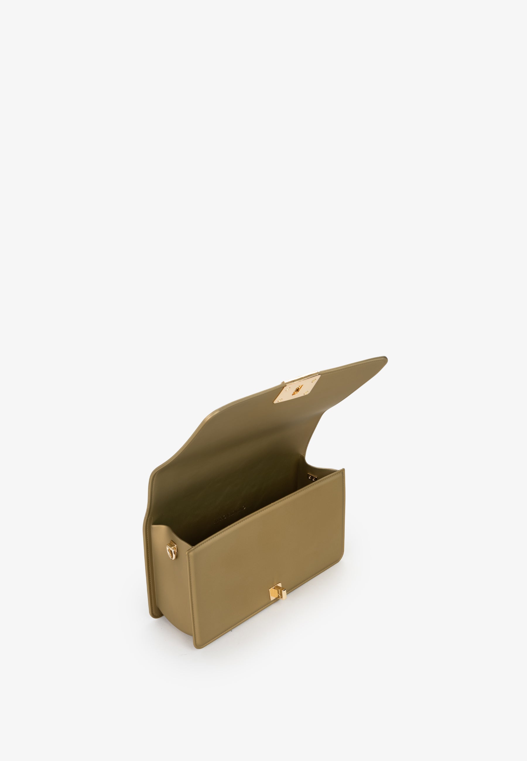 Borsa a tracolla Mario Valentino con logo embossed e chiusura frontale elegante Oro TU | Giò Fashion