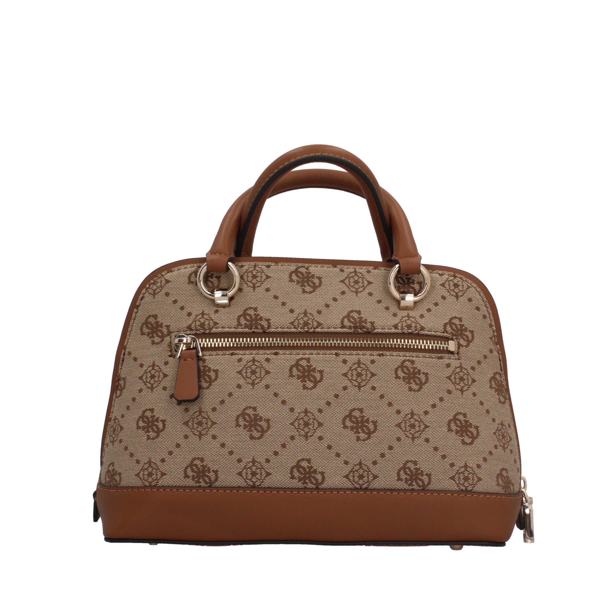 Borsa a mano Guess con stampa logo e dettagli in catena BEIGE LOGO TU | Giò Fashion