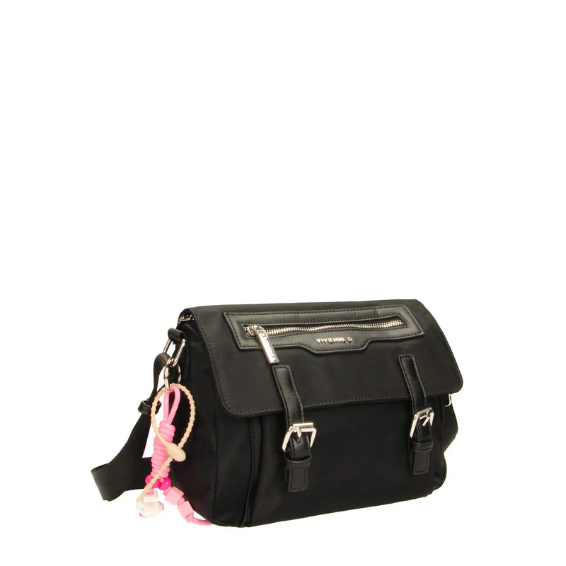 Borsa Vivienne D donna a tracolla design moderno compatto elegante Nero TU | Giò Fashion