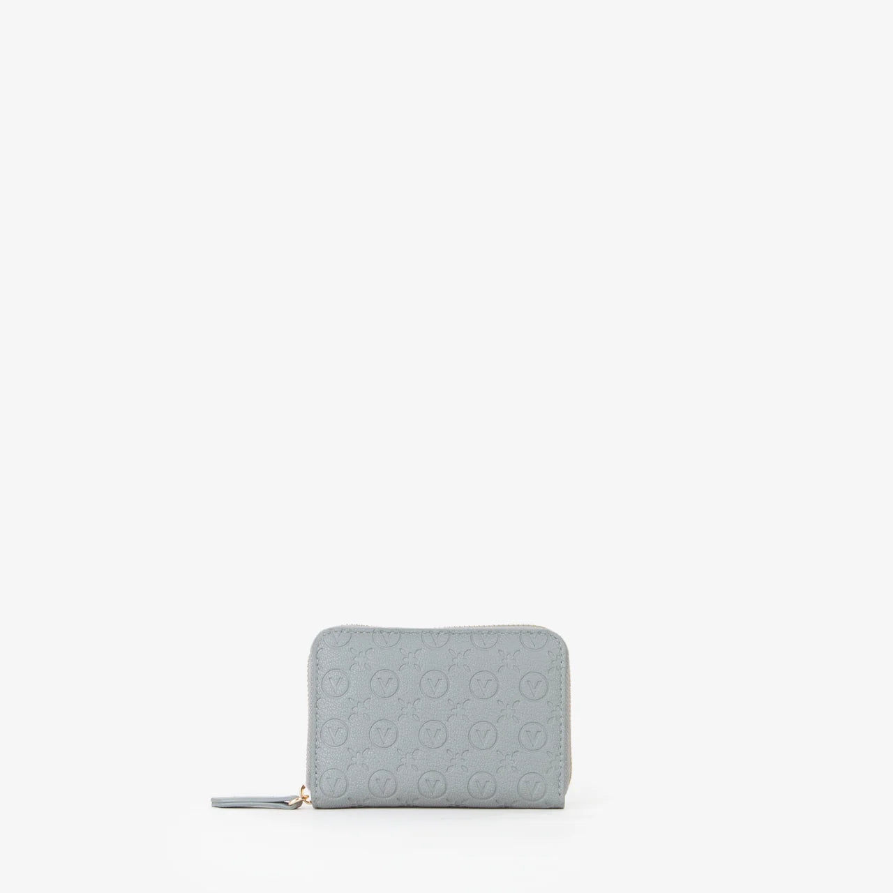 Valentino portafoglio zip around Samba compatto Grigio TU | Giò Fashion