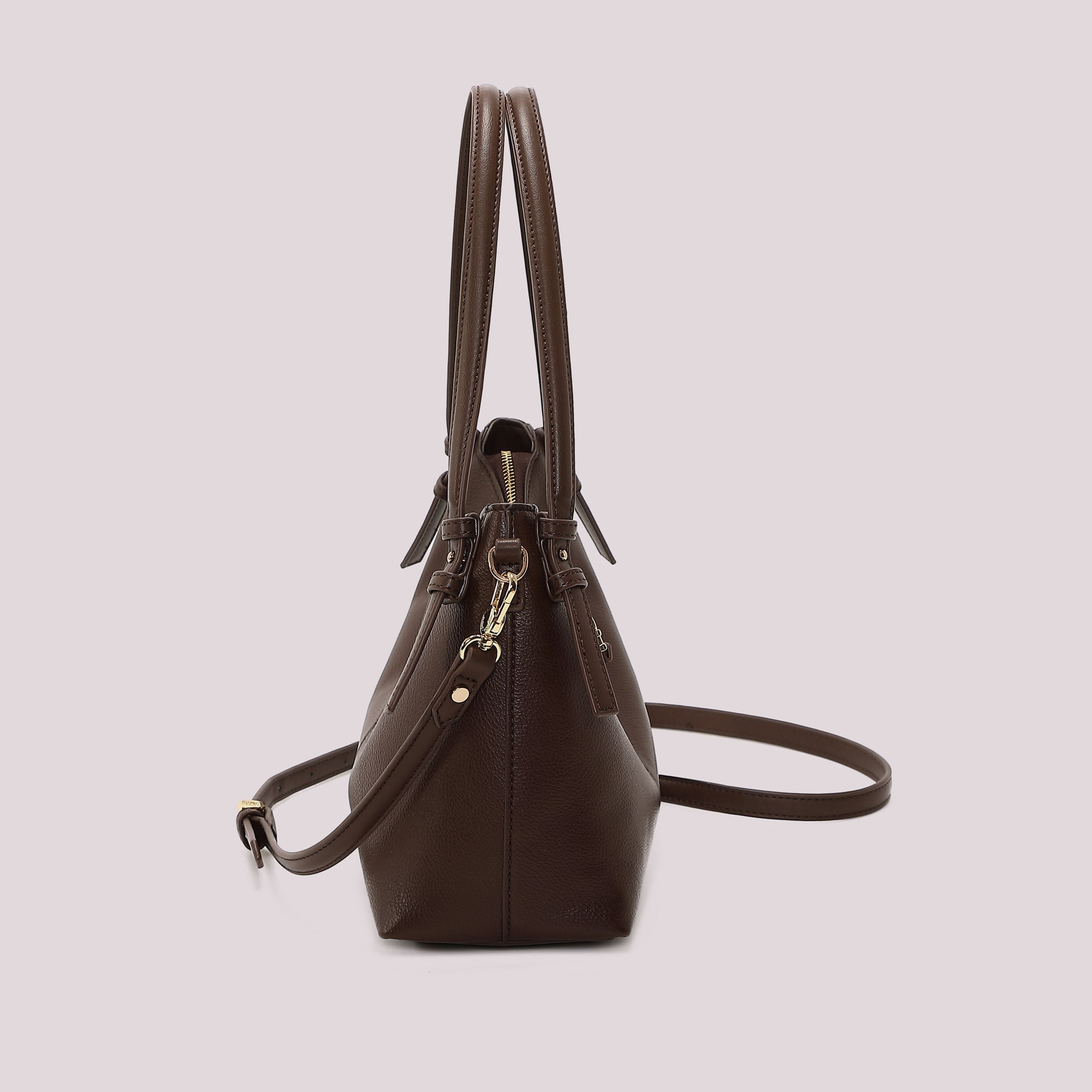 Borsa a Spalla Donna Mimi Mua con Dettaglio Logo sulla Zip