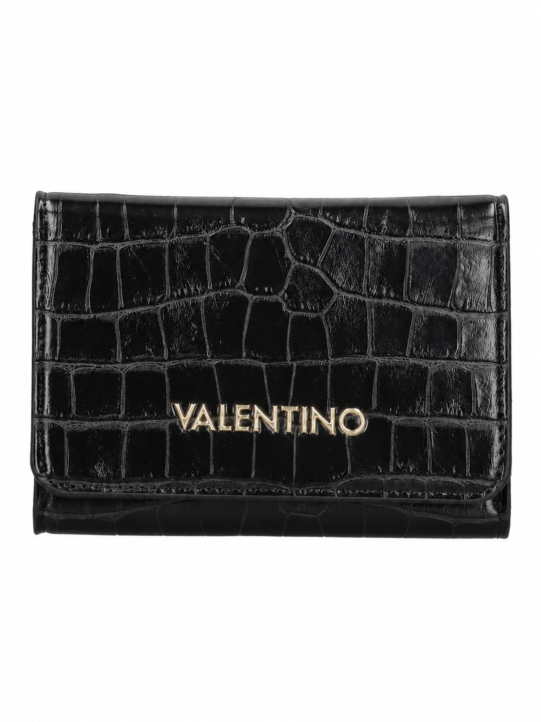 Portafoglio Donna Compatto con Logo e Chiusura Zip