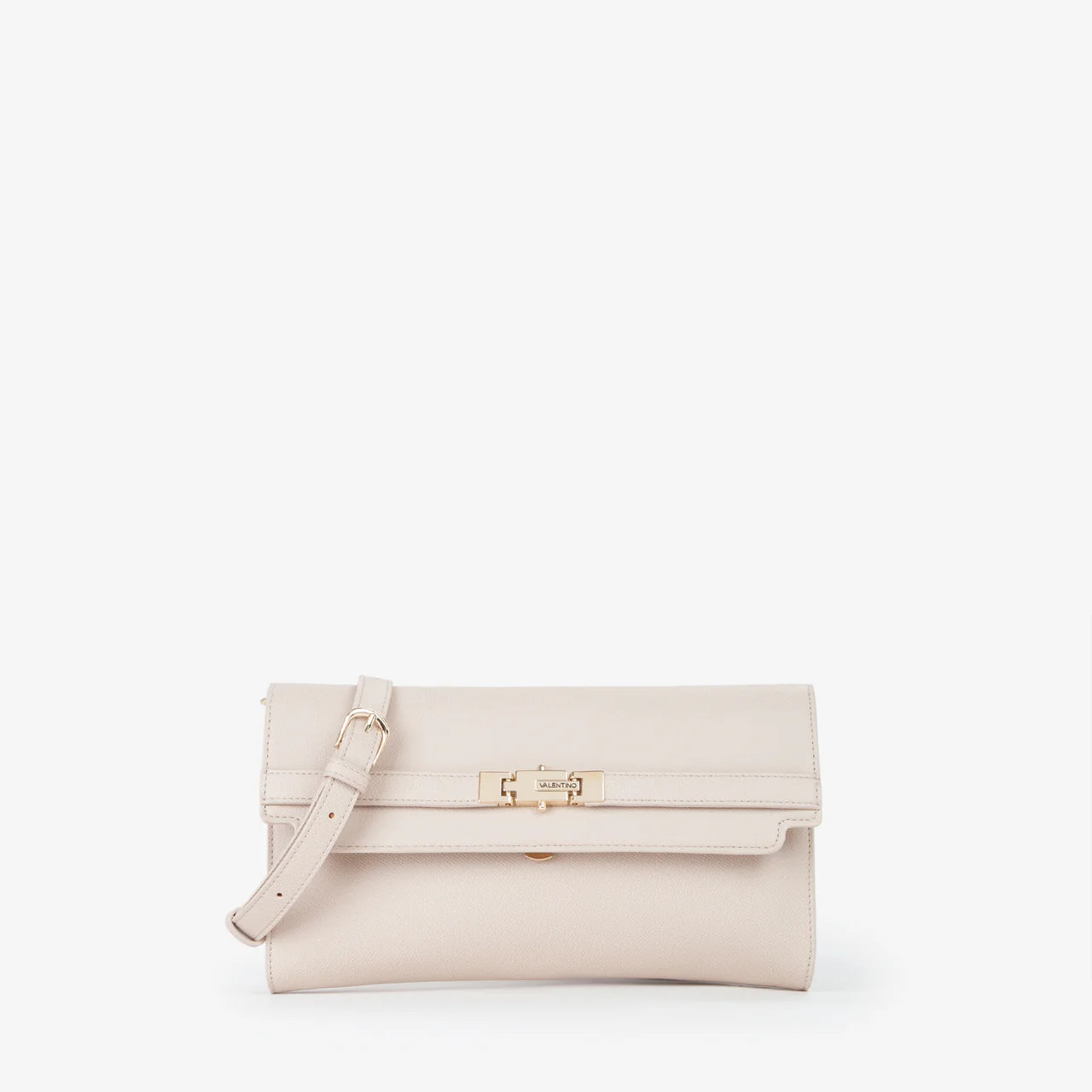 Valentino clutch donna elegante con chiusura a patta Avorio TU | Giò Fashion