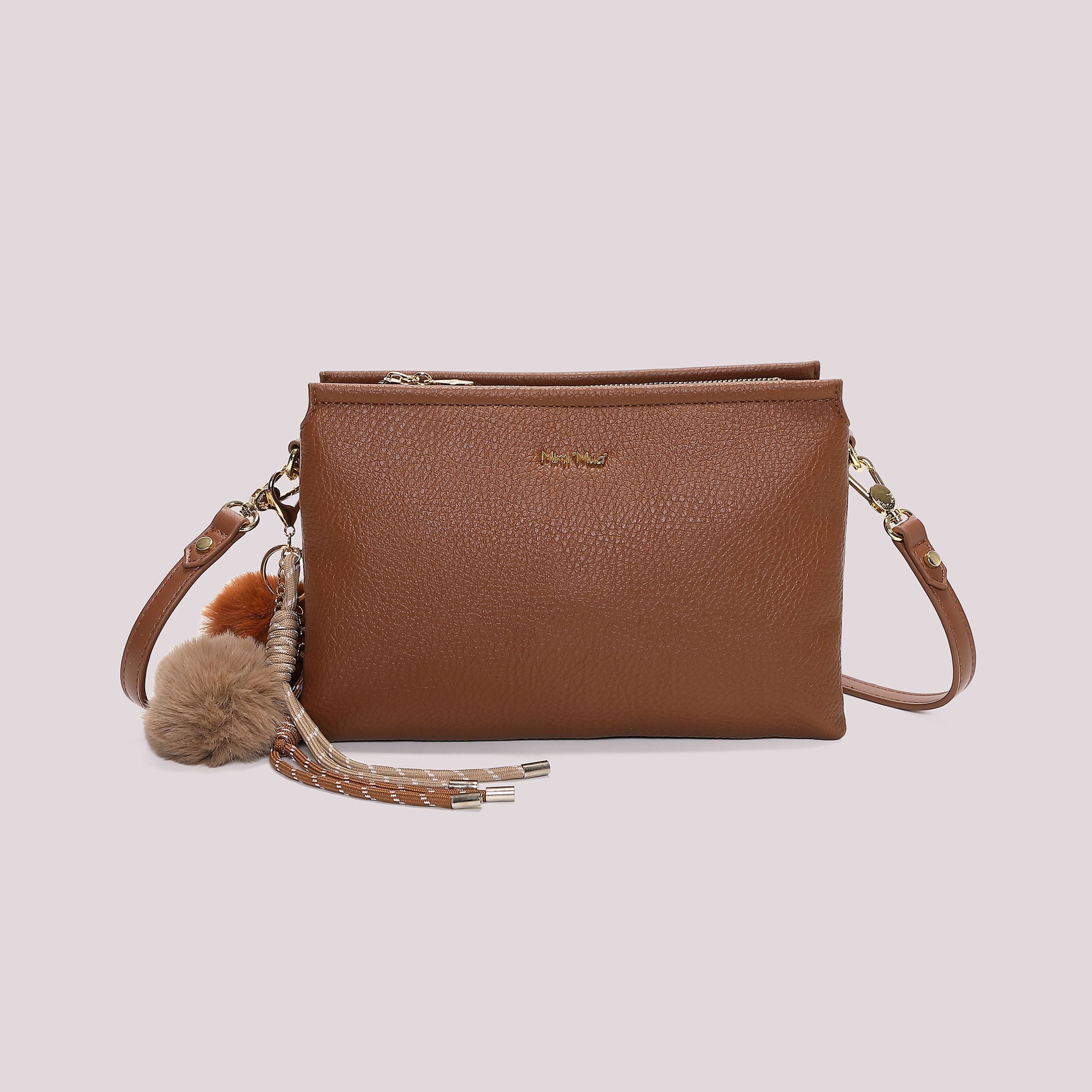 Borsa a Tracolla Donna Mimi Mua con Dettaglio Appeso