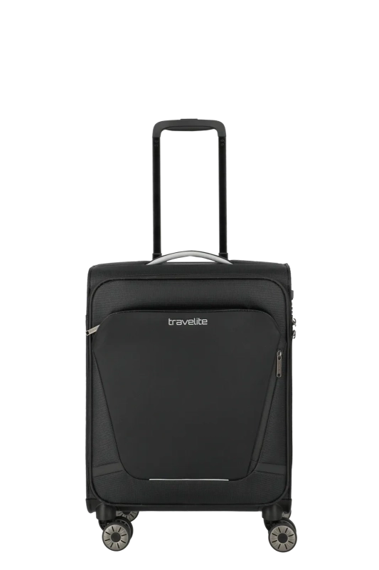 Trolley compatto Travelite da cabina con 4 ruote e tasca frontale NERO TU | Giò Fashion