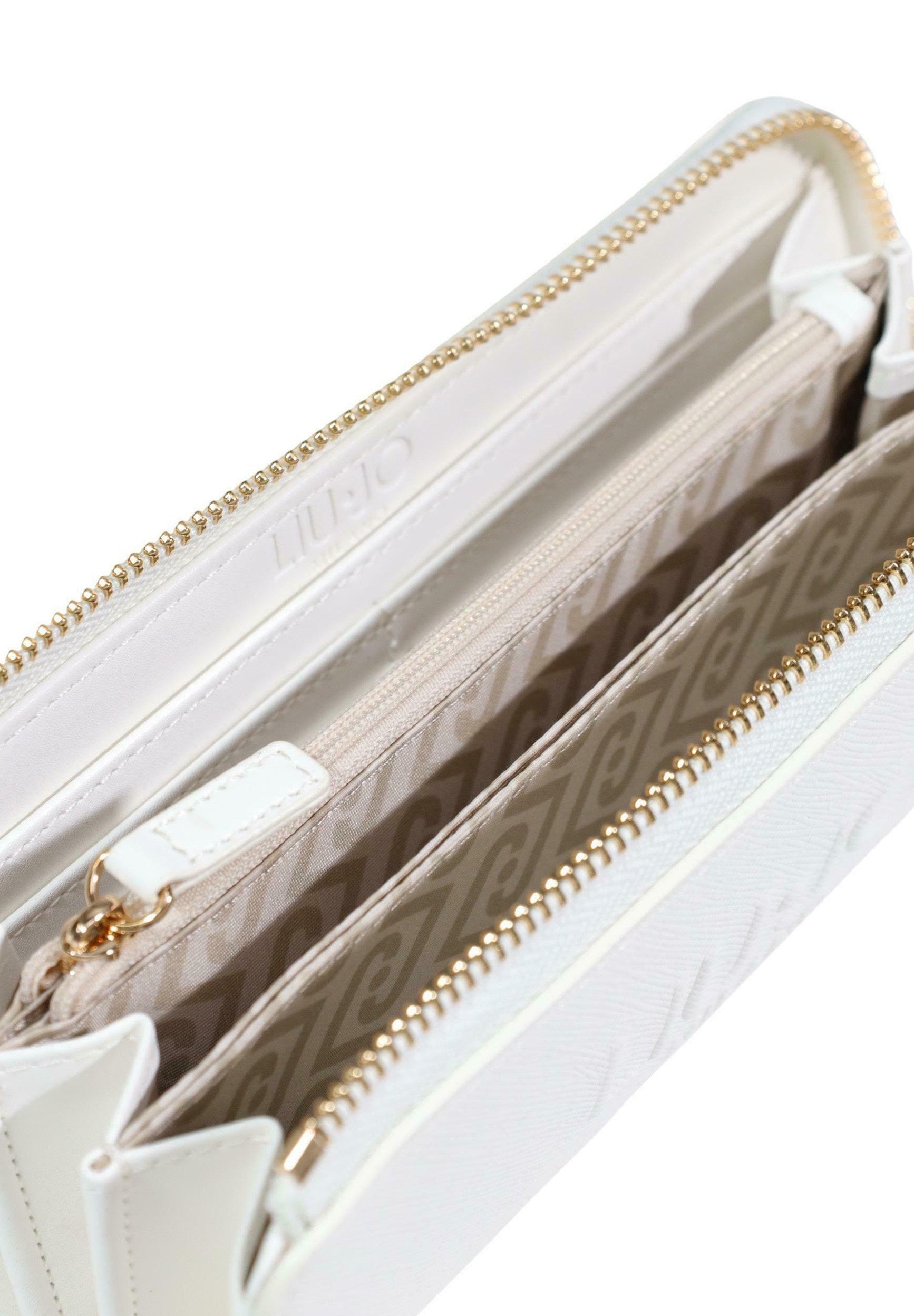 Portafoglio Liu Jo zip around grande effetto saffiano elegante donna