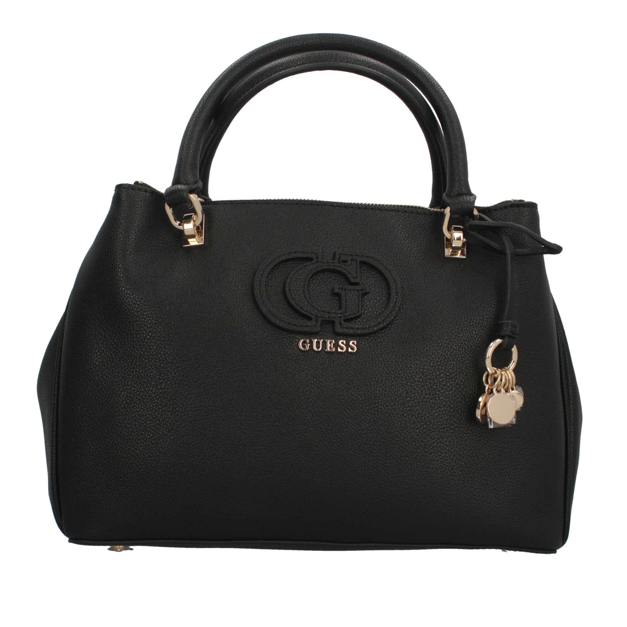 Guess Tote Noelle 4G logo shopper raffinata da donna NERO TU | Giò Fashion