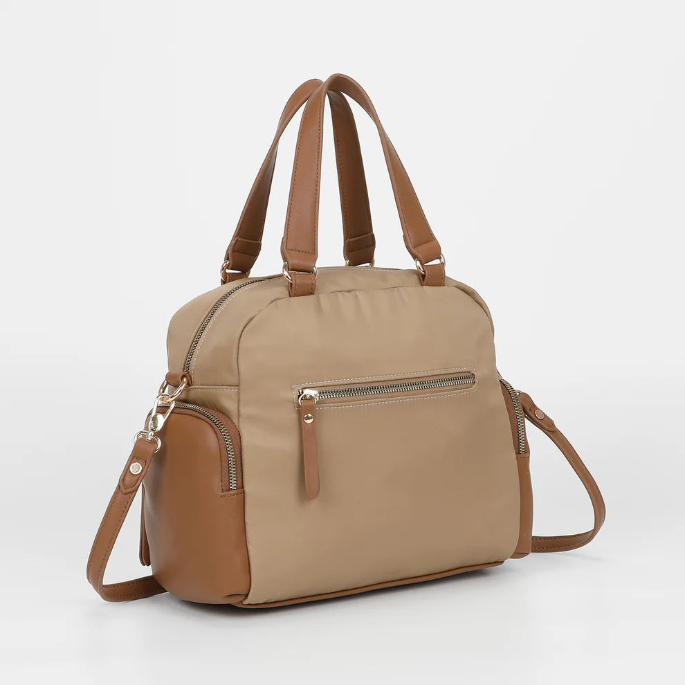 Mimi Mua borsa a mano con tracolla multifunzionale Beige TU | Giò Fashion
