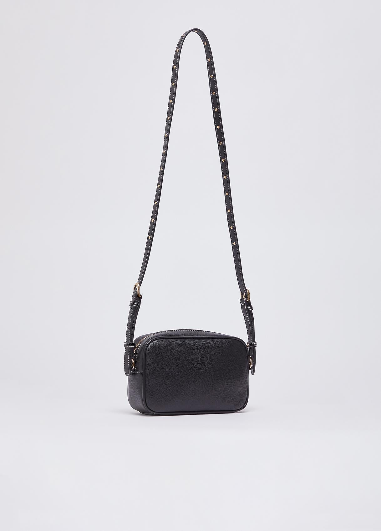 Borsa Tracolla Liu Jo Milano con Logo Frontale e Chiusura Zip Nero TU | Giò Fashion