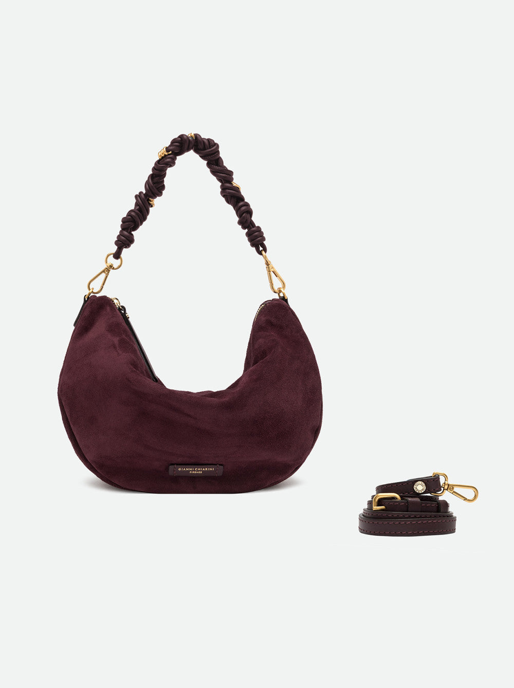 Gianni Chiarini Cleo Borsa Hobo in Pelle Scamosciata