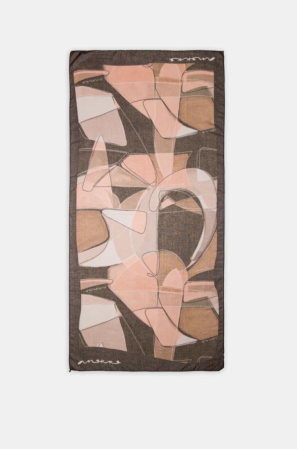 Foulard Anekke donna grande leggero accessorio moda versatile Rosa TU | Giò Fashion