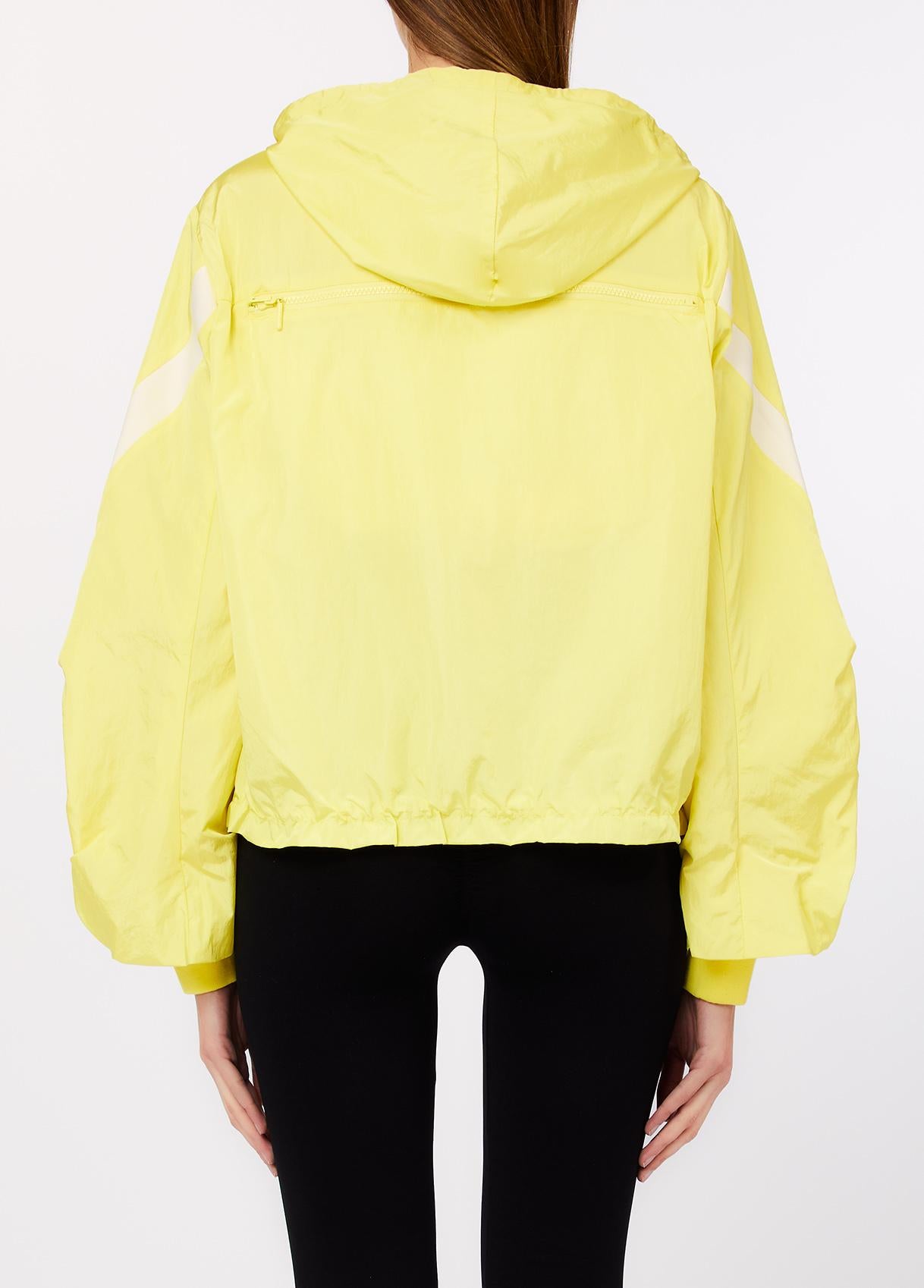 Giacca Liu Jo donna con cappuccio e zip frontale Giallo S | Giò Fashion