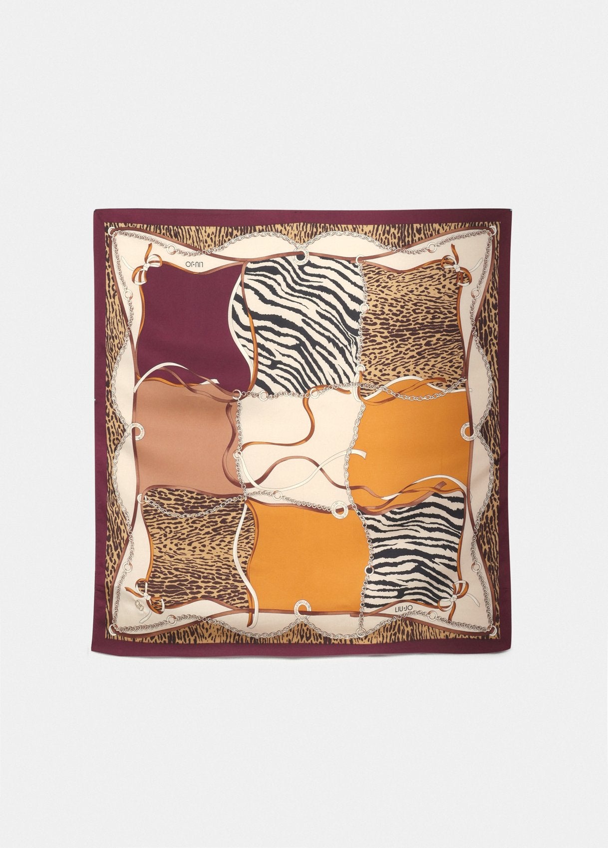 Foulard Liu Jo stampa animalier patchwork