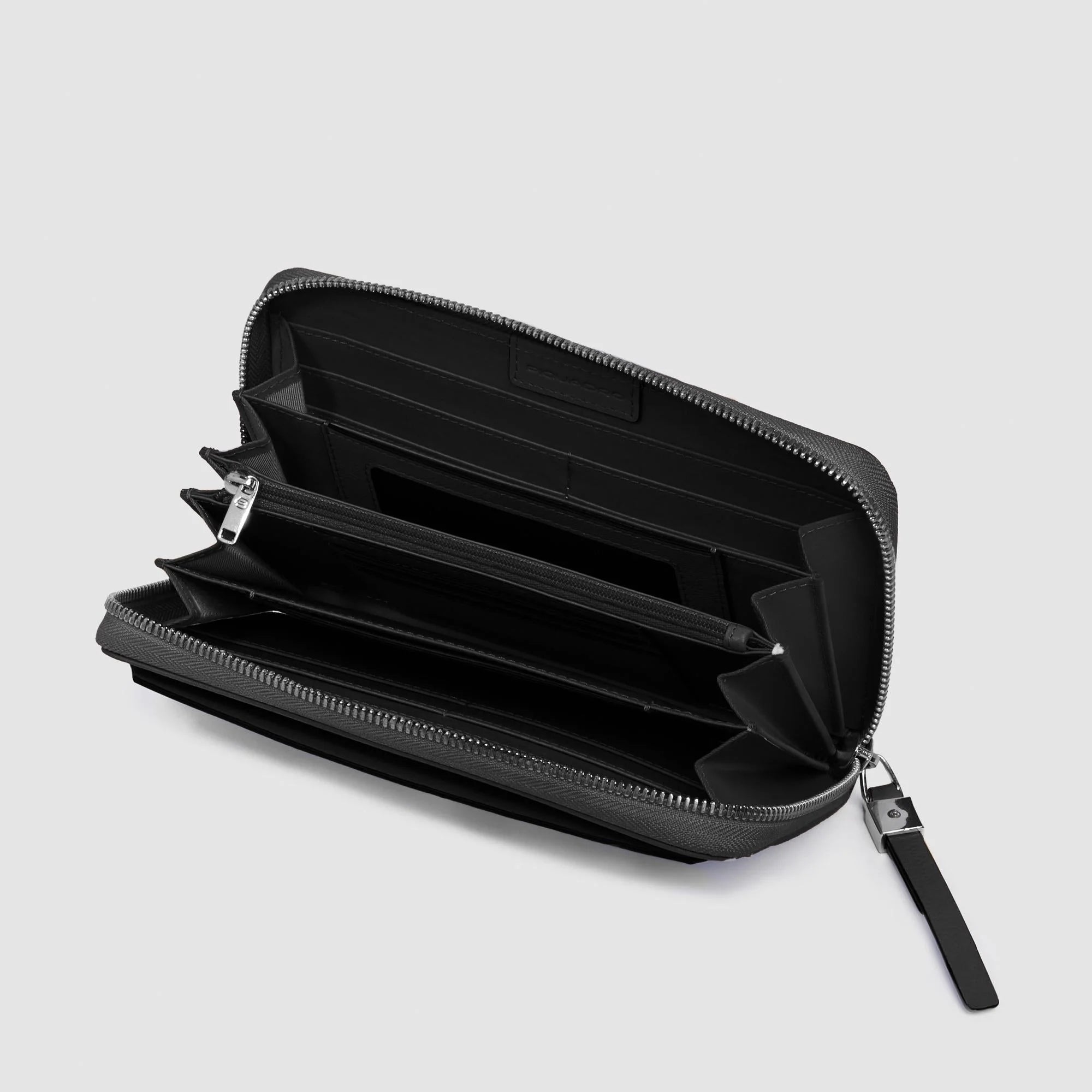 Portafoglio uomo Piquadro in pelle con zip